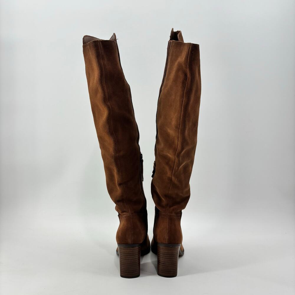 Naturalizer Kyrie Size 8 Knee High Brown Boots Leather Upper Womens - Picture 13 of 14